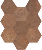 3D HEXAGONS - COPPER