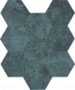 3D HEXAGONS - NAVY
