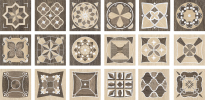 Tarsia - 36 facce, 20x20cm a pezzo