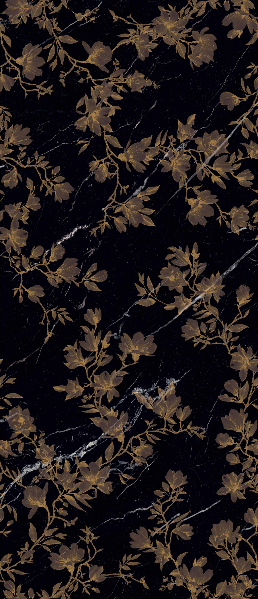 дeкopы Gold Magnolia (120x278 cm)