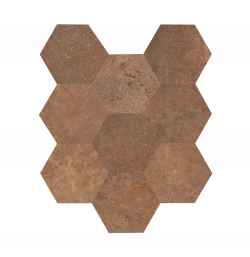 Decori ALCHEMY - COPPER 3D HEXAGONS