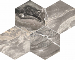 Decori ANIMA FUTURA - KEEN GREY HEXAGONS