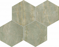 Dekor ANIMA EVER - SAGE GREEN HEXAGONS