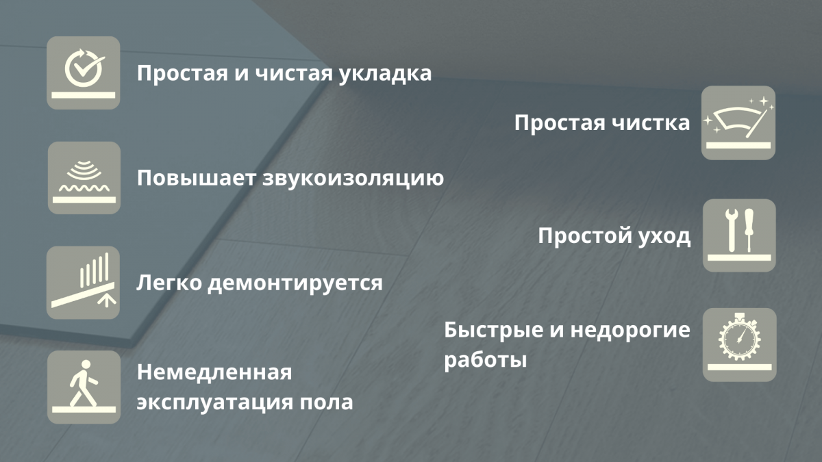 Преимущества временных полов Aexacta