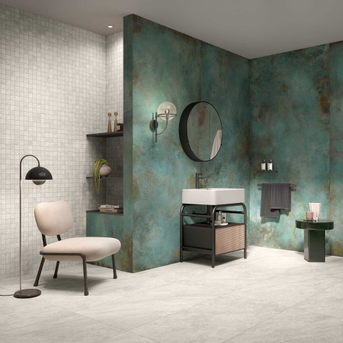 Caesar Bathroom LookBook 12C10 QuartzEssence Flake Alchemy Mint