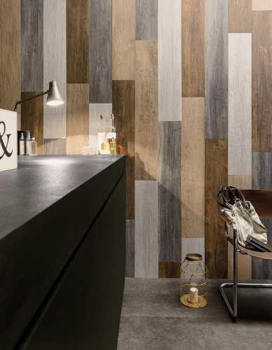 caesar gres porcellanato effetto legno rivestimento retail