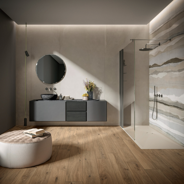 Caesar Magazine Prima Concrete Rammed Cocoon Peace Bagno 3