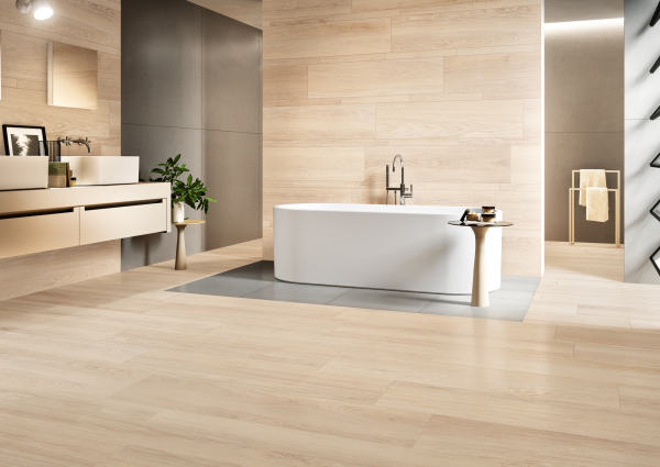 Robur durmast wood effect bathroom tiles